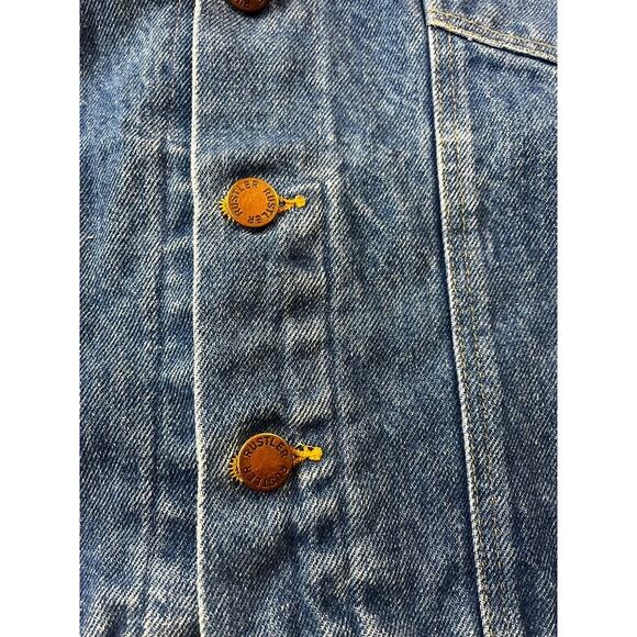 Vintage 1970s Rustler Jean Jacket  79111SW | Mens M, Blue Denim Trucker, USA - Picture 6 of 16